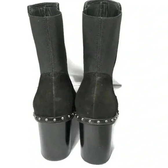 Rag and bone black suede studded boots size 7.5 - Picture 5 of 9